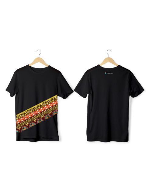 Greys&Blues Vibrant Pima Round Neck T-Shirt - Black